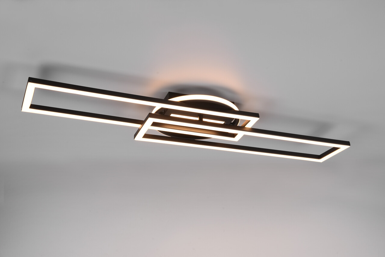Plafoniera Twister, RL, 90.5x24.5x8.5 cm, 30W, 1x SMD, metal, negru mat - imagine 7